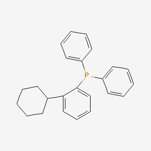 molecular formula C24H25P B12878078 (2-Cyclohexylphenyl)diphenylphosphine 