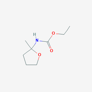 molecular formula C8H15NO3 B12878080 Ethyl (2-methyloxolan-2-yl)carbamate CAS No. 61807-48-5