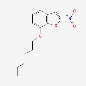 7-(Hexyloxy)-2-nitro-1-benzofuran