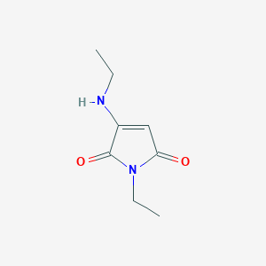 molecular formula C8H12N2O2 B12878097 1-Ethyl-3-(ethylamino)-1H-pyrrole-2,5-dione CAS No. 457959-69-2