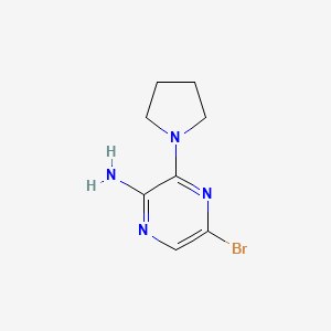 2-Amino-5-bromo-3-pyrrolidin-1-ylpyrazine