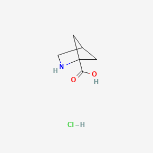 molecular formula C6H10ClNO2 B1287818 2-Azabicyclo[2.1.1]hexane-1-carboxylic acid hydrochloride CAS No. 116129-07-8