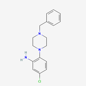 molecular formula C17H20ClN3 B1287831 2-(4-Benzylpiperazin-1-yl)-5-chloroaniline CAS No. 893751-49-0