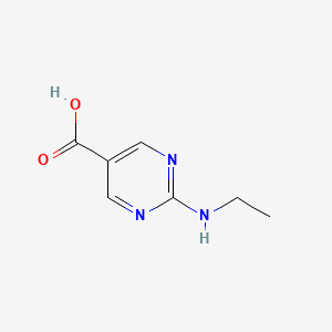 molecular formula C7H9N3O2 B1287832 2-(乙基氨基)嘧啶-5-羧酸 CAS No. 946706-58-7