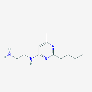 molecular formula C11H20N4 B1287835 N-(2-Butyl-6-methylpyrimidin-4-YL)ethane-1,2-diamine CAS No. 915920-26-2