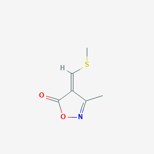 (4E)-3-methyl-4-(methylsulfanylmethylidene)-1,2-oxazol-5-one