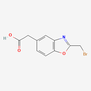 2-(Bromomethyl)benzo[d]oxazole-5-acetic acid