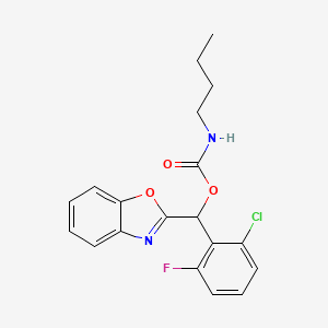 (1,3-Benzoxazol-2-yl)(2-chloro-6-fluorophenyl)methyl N-butylcarbamate