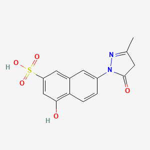 7-(4,5-Dihydro-3-methyl-5-oxo-1H-pyrazol-1-yl)-4-hydroxynaphthalene-2-sulphonic acid