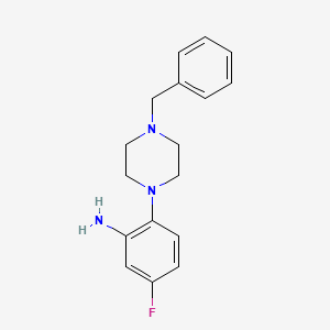 molecular formula C17H20FN3 B1287856 2-(4-Benzylpiperazin-1-yl)-5-fluoroaniline CAS No. 937597-33-6