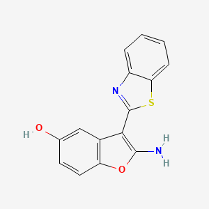 2-Amino-3-(1,3-benzothiazol-2-yl)-1-benzofuran-5-ol