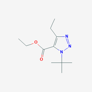 Ethyl 1-(tert-butyl)-4-ethyl-1H-1,2,3-triazole-5-carboxylate