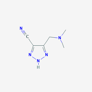 4-((Dimethylamino)methyl)-1H-1,2,3-triazole-5-carbonitrile