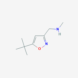 1-(5-(tert-butyl)isoxazol-3-yl)-N-methylmethanamine