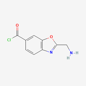 2-(Aminomethyl)benzo[d]oxazole-6-carbonyl chloride