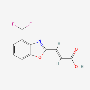 3-(4-(Difluoromethyl)benzo[d]oxazol-2-yl)acrylic acid