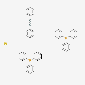 [1,1'-(1,2-Ethynediyl)bis[benzene]]bis[(4-methylphenyl)diphenylphosphine]platinum