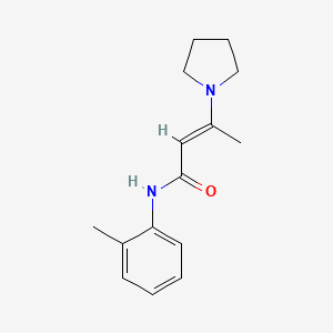 3-(Pyrrolidin-1-yl)-N-(o-tolyl)but-2-enamide