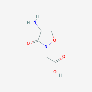 2-Isoxazolidineacetic acid, 4-amino-3-oxo-