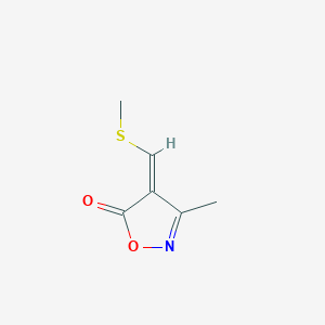 (4Z)-3-methyl-4-(methylsulfanylmethylidene)-1,2-oxazol-5-one