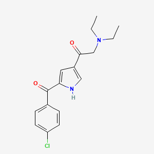 1-[5-(4-Chlorobenzoyl)-1H-pyrrol-3-yl]-2-(diethylamino)ethan-1-one