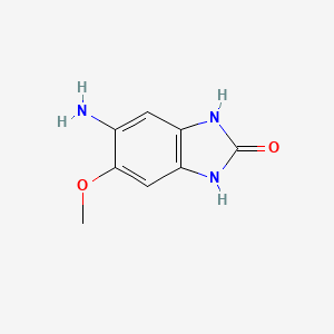 molecular formula C8H9N3O2 B1287867 5-amino-6-methoxy-1,3-dihydro-2H-benzimidazol-2-one CAS No. 65740-56-9