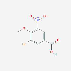 molecular formula C8H6BrNO5 B1287873 3-Bromo-4-methoxy-5-nitrobenzoic acid CAS No. 954815-08-8