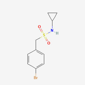 molecular formula C10H12BrNO2S B1287876 1-(4-Bromophenyl)-N-cyclopropylmethanesulfonamide CAS No. 950235-23-1