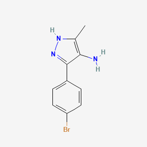 1H-Pyrazol-4-amine, 3-(4-bromophenyl)-5-methyl-