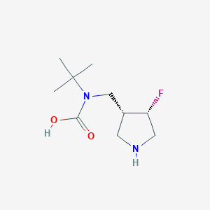 tert-Butyl(((3R,4S)-4-fluoropyrrolidin-3-yl)methyl)carbamic acid