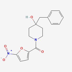 (4-Benzyl-4-hydroxypiperidin-1-yl)(5-nitrofuran-2-yl)methanone