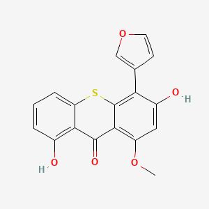 4-(Furan-3-YL)-3,8-dihydroxy-1-methoxy-9H-thioxanthen-9-one