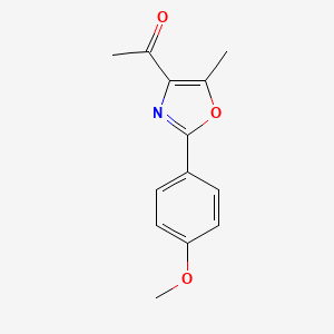 1-[2-(4-Methoxyphenyl)-5-methyl-1,3-oxazol-4-yl]ethanone