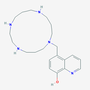 5-((1,4,8,12-Tetraazacyclopentadecan-8-yl)methyl)quinolin-8-ol