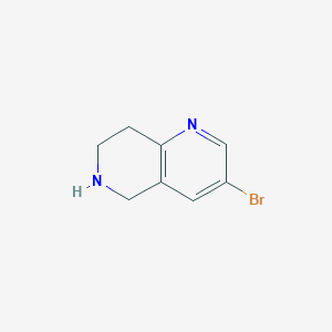 molecular formula C8H9BrN2 B1287907 3-Bromo-5,6,7,8-tetrahydro-1,6-naphthyridine CAS No. 625100-00-7