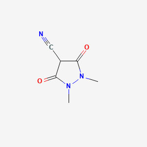 1,2-Dimethyl-3,5-dioxopyrazolidine-4-carbonitrile