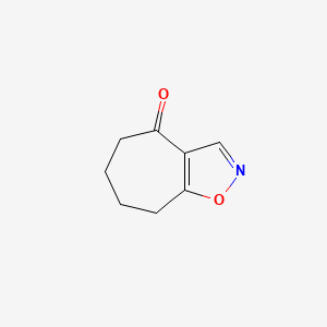 molecular formula C8H9NO2 B12879077 5,6,7,8-Tetrahydro-4H-cyclohepta[d]isoxazol-4-one 