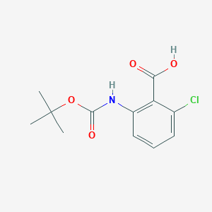 molecular formula C12H14ClNO4 B1287913 2-((叔丁氧羰基)氨基)-6-氯苯甲酸 CAS No. 616224-61-4