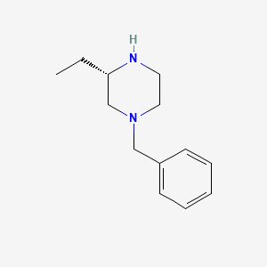 molecular formula C13H20N2 B1287917 (S)-1-Benzyl-3-ethylpiperazine CAS No. 324750-04-1