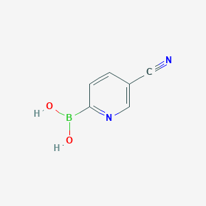 molecular formula C6H5BN2O2 B1287918 (5-Cyanopyridin-2-yl)boronic acid CAS No. 910547-29-4