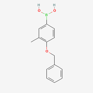 molecular formula C14H15BO3 B1287922 4-Benzyloxy-3-methylphenylboronic acid CAS No. 338454-30-1