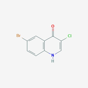 molecular formula C9H5BrClNO B1287926 6-Bromo-3-chloroquinolin-4-ol CAS No. 857762-32-4