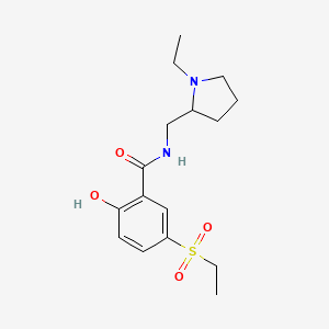 5-(Ethanesulfonyl)-N-[(1-ethylpyrrolidin-2-yl)methyl]-2-hydroxybenzamide