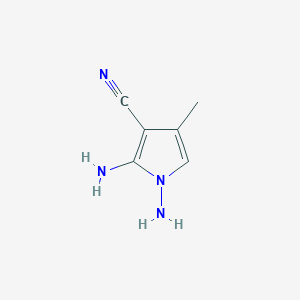 1,2-Diamino-4-methyl-1H-pyrrole-3-carbonitrile