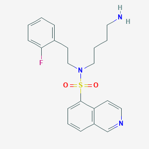 N-(4-Aminobutyl)-N-[2-(2-fluorophenyl)ethyl]isoquinoline-5-sulfonamide