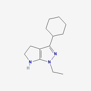 3-Cyclohexyl-1-ethyl-1,4,5,6-tetrahydropyrrolo[2,3-c]pyrazole