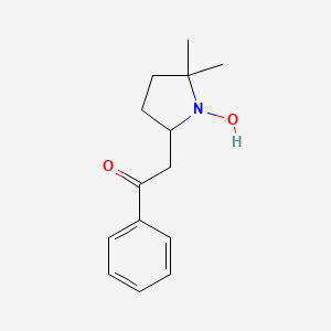 2-(1-Hydroxy-5,5-dimethylpyrrolidin-2-YL)-1-phenylethanone