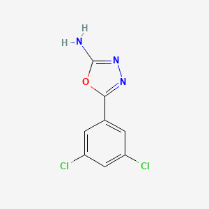molecular formula C8H5Cl2N3O B1287935 5-(3,5-Dichlorophenyl)-1,3,4-oxadiazol-2-amine CAS No. 1016495-77-4