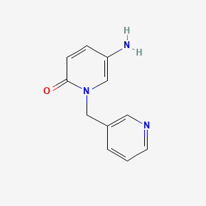 molecular formula C11H11N3O B1287936 5-Amino-1-(pyridin-3-ylmethyl)-1,2-dihydropyridin-2-one 