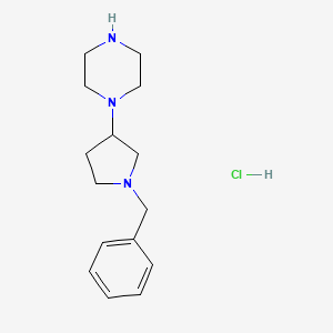 1-(1-Benzylpyrrolidin-3-yl)piperazine hydrochloride